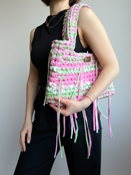 Summer Fringe Bag - Crochet Tutorial (PDF + Video) ENG