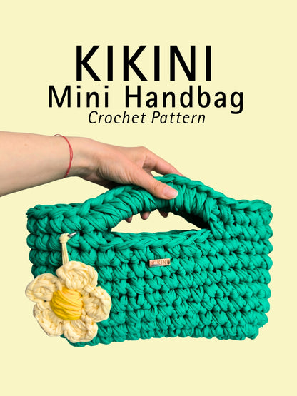 Mini Handbag - Crochet Tutorial (PDF + Video) ENG