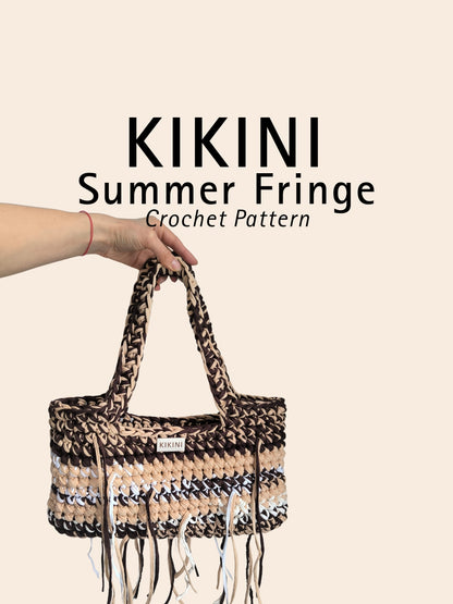Summer Fringe Bag - Crochet Tutorial (PDF + Video) ENG