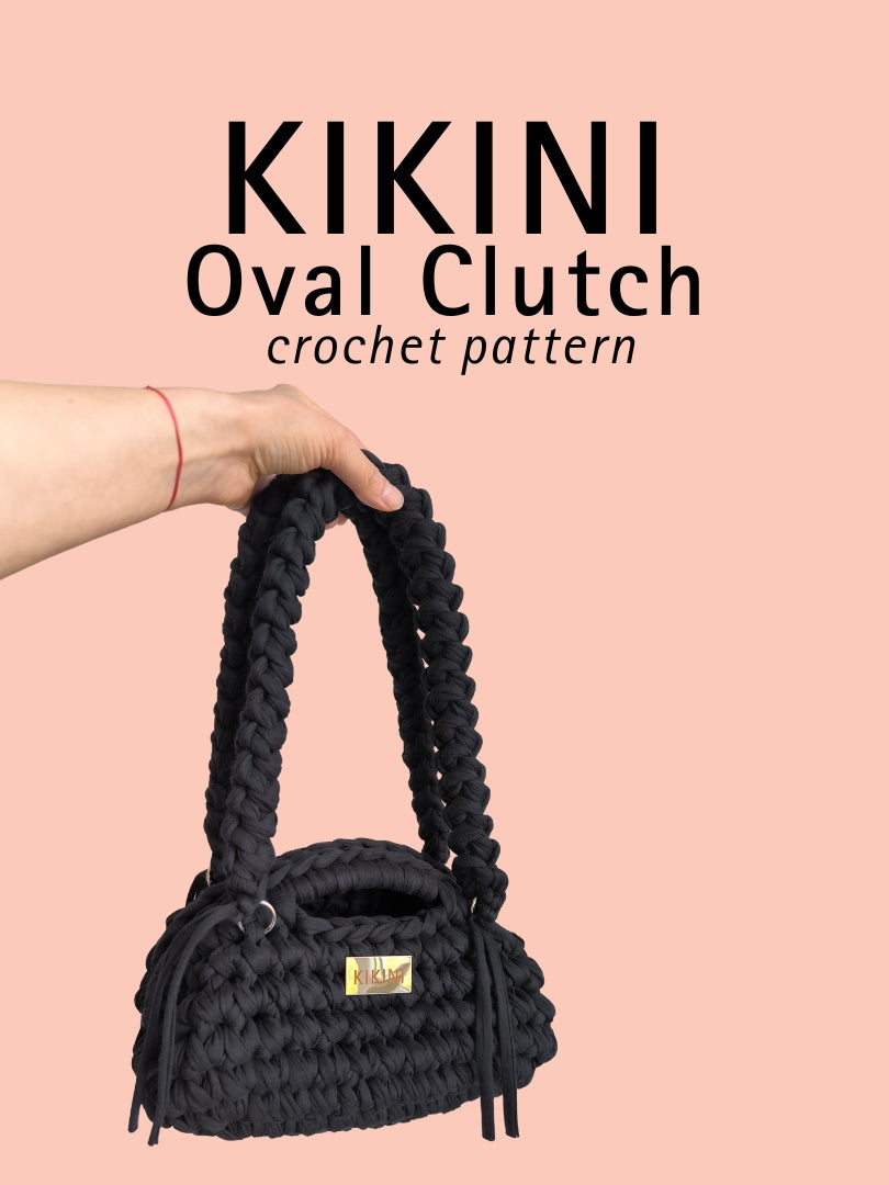 Oval Clutch - Crochet Tutorial (PDF + Video) ENG